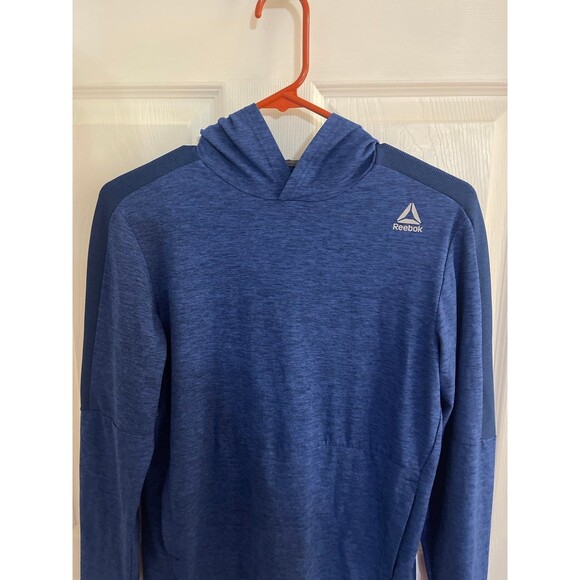 Reebok Boys 24/7 Jersey Hoodie Size L (12-14) Blue - Picture 2 of 5